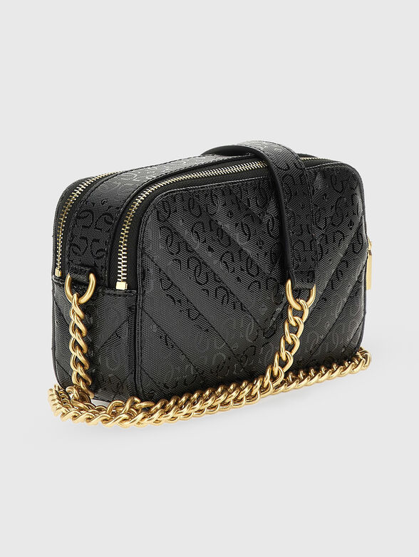 Quilted crossbody bag in black color - 2