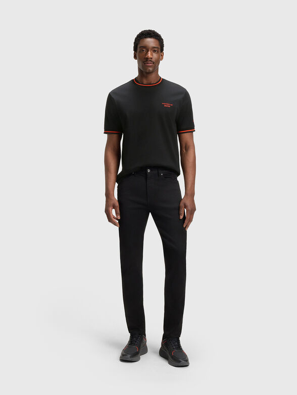 PORSCHE X BOSS cotton T-shirt with accent trim - 2