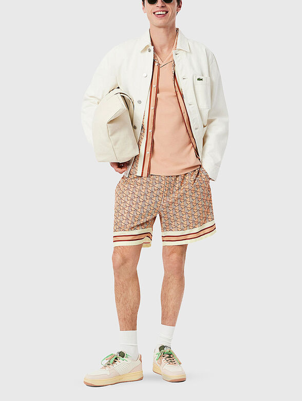 Cotton shorts with logo embroidery - 6