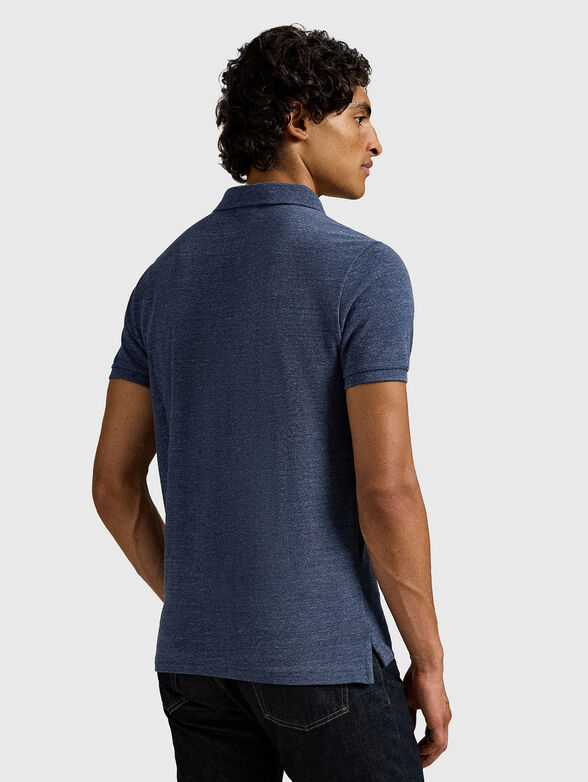 Cotton polo shirt with buttons - 3