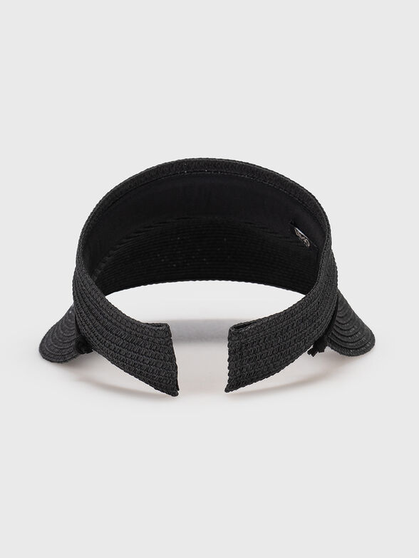Black visor with gold accent - 2
