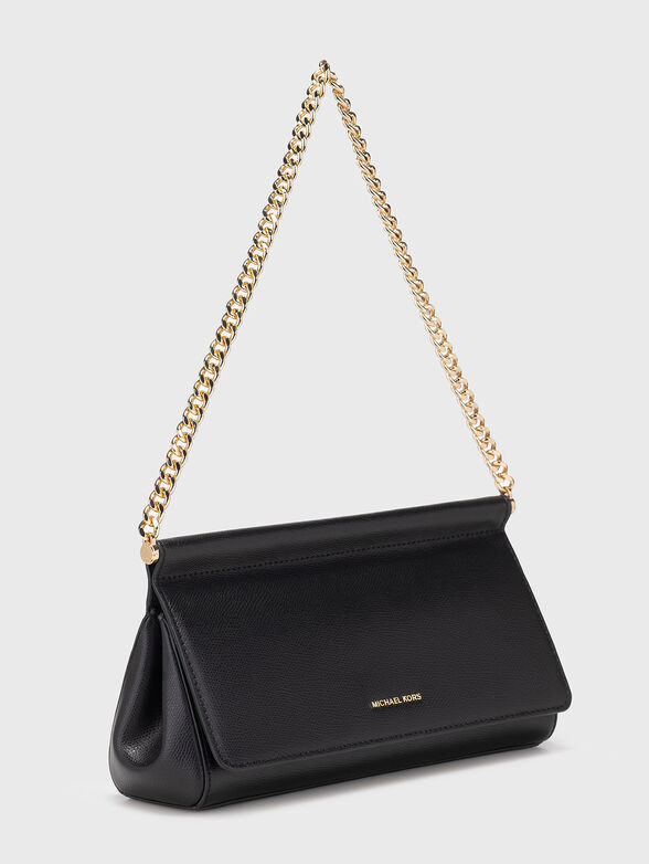 Leather clutch with golden details - 2