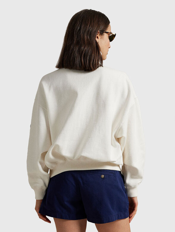 Sweatshirt with high collar and buttons - 3