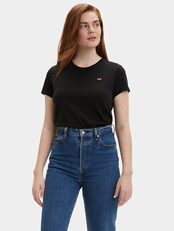 Levi’s® black T-shirt with logo detail - 1