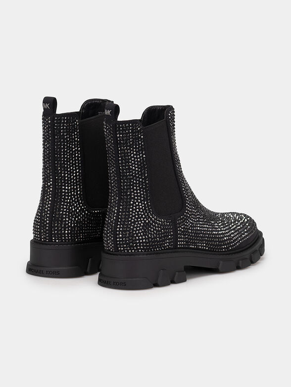 RIDLEY ankle boots with applique rhinestones - 3