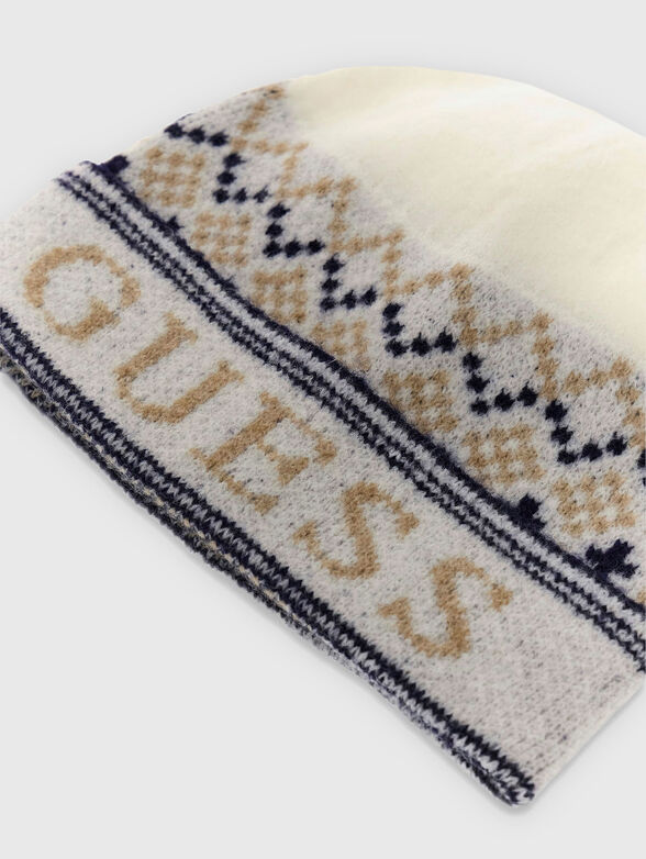 Jacquard hat and scarf set - 4