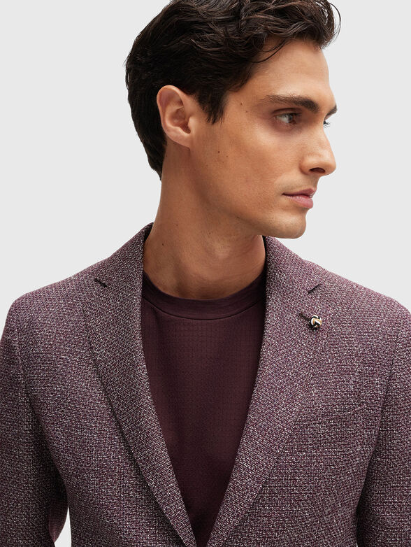 HANRY jacket in burgundy - 4