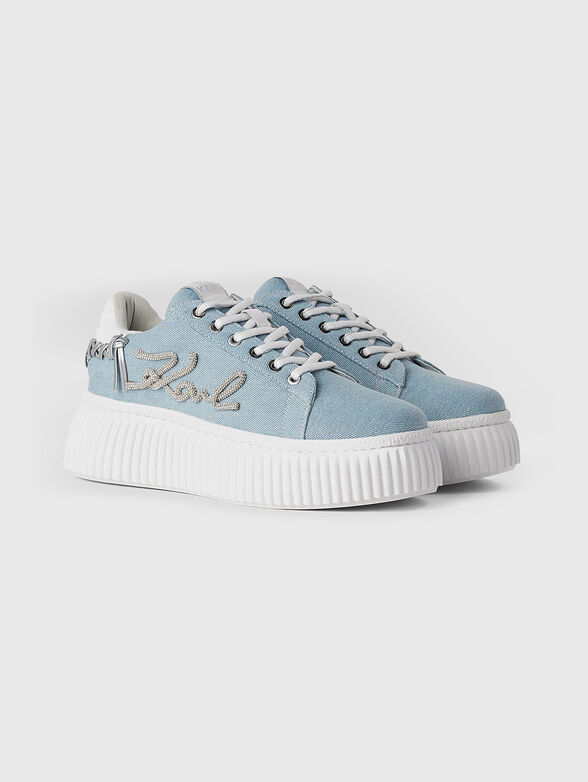 KREEPER LO sneakers with denim texture - 2