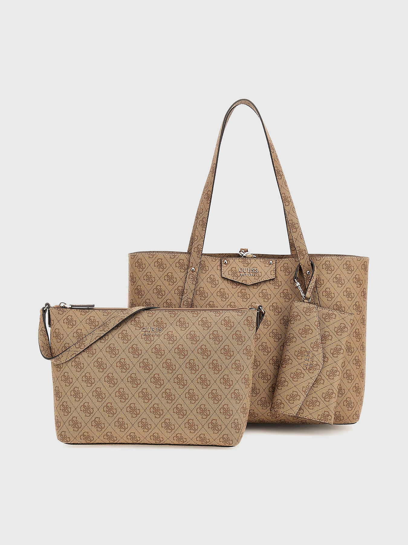 Shopper bag with monogram print brand GUESS Globalbrandsstore en