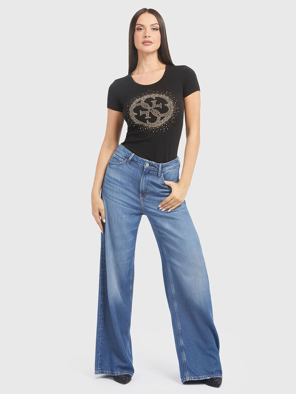 T-shirt with rhinestone detail - 2