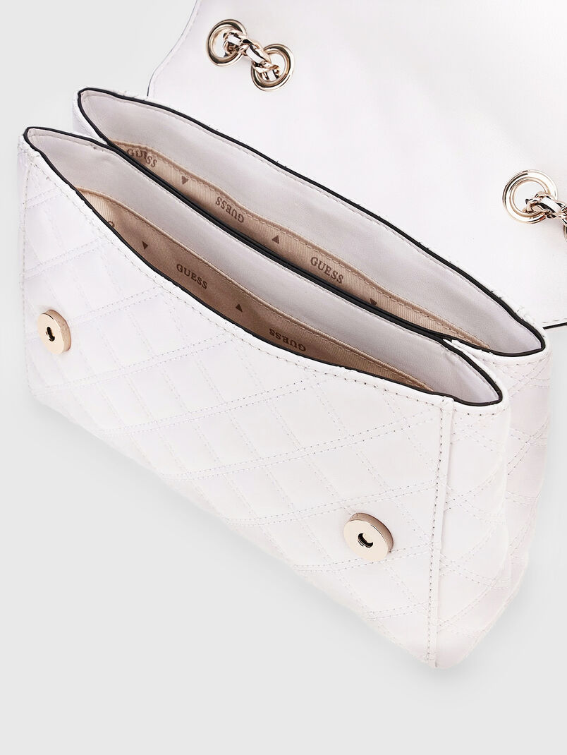 GIULLY bag with quilted effect in beige - 3