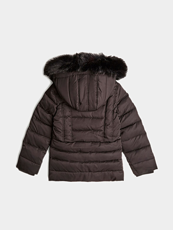 Jacket with faux fur detail on the hood - 2