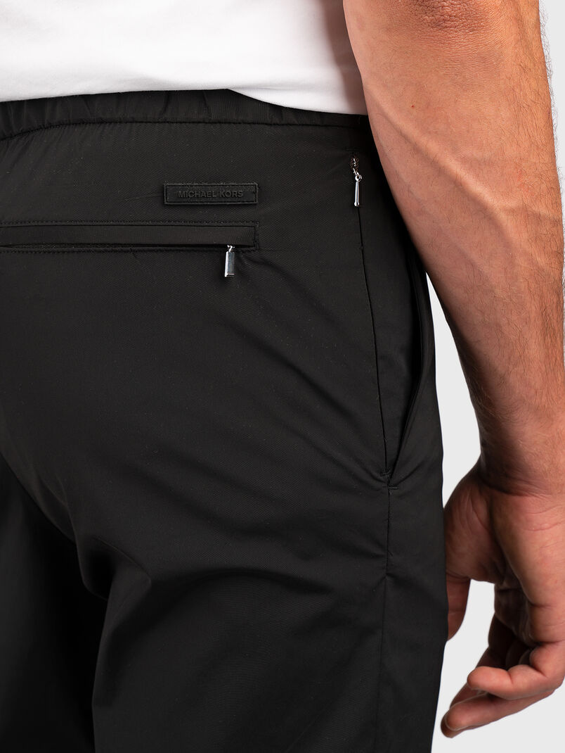 Black pants with elastic waist - 3