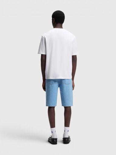Blue cotton T-shirt - 5