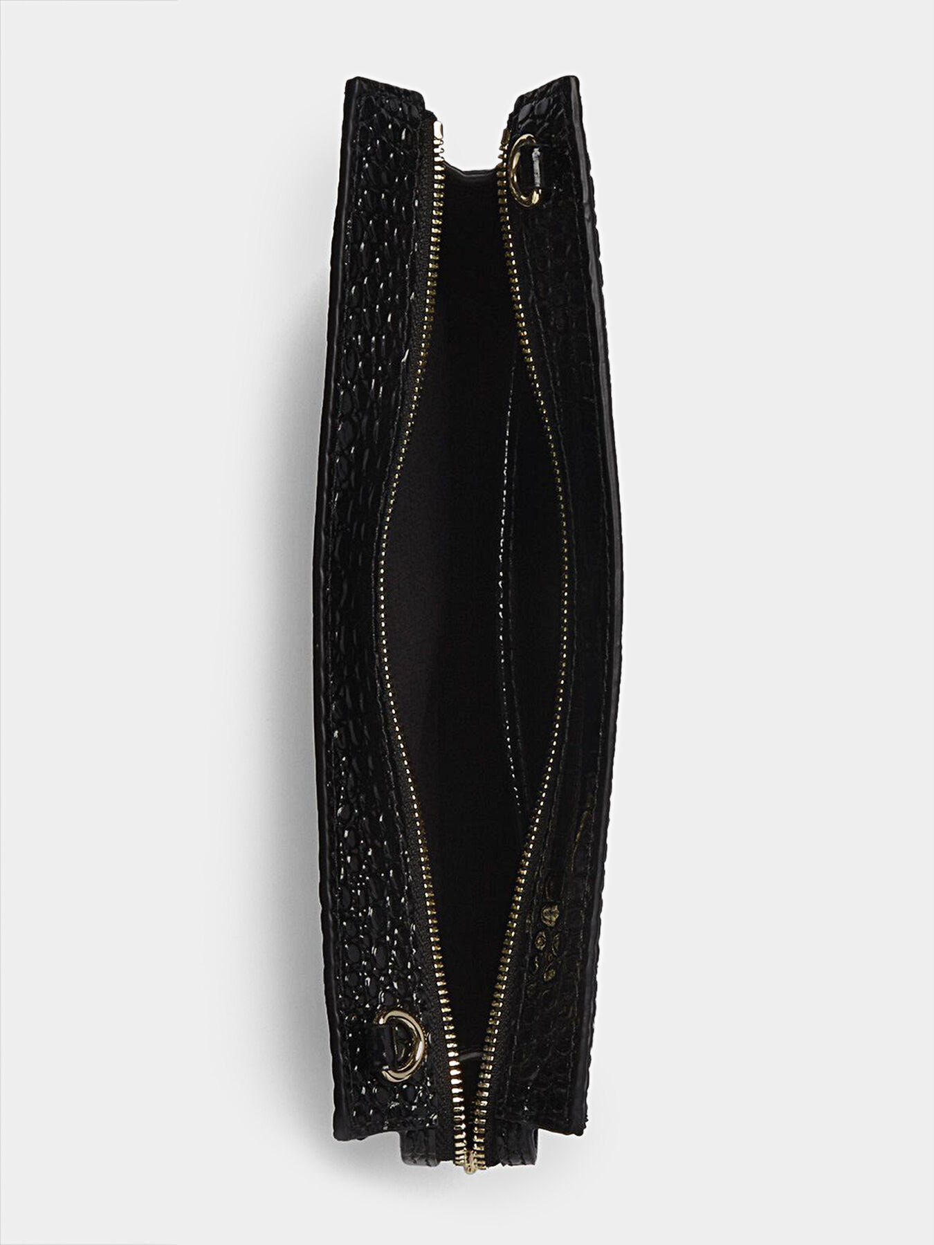 KARL LAGERFELD カルレシェントクラッチハック 20KW200W3205 K/Karl SEVEN Croc Clutch brand Karl Lagerfeld