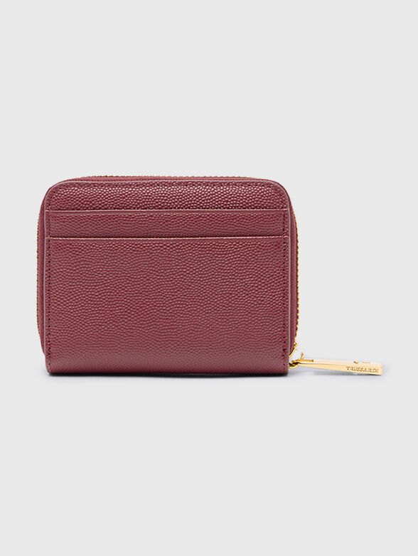 Leather wallet with saffiano effect and micro logo - 2