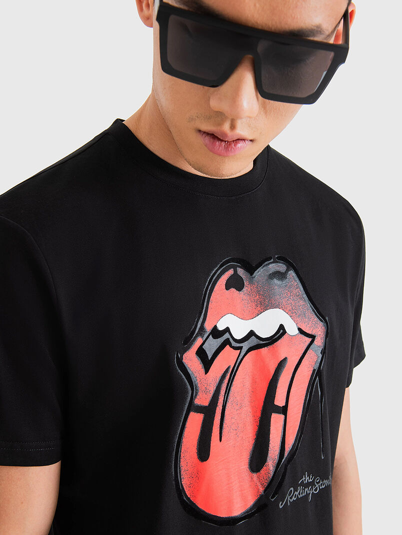 Cotton T-shirt with ROLLING STONES print - 3