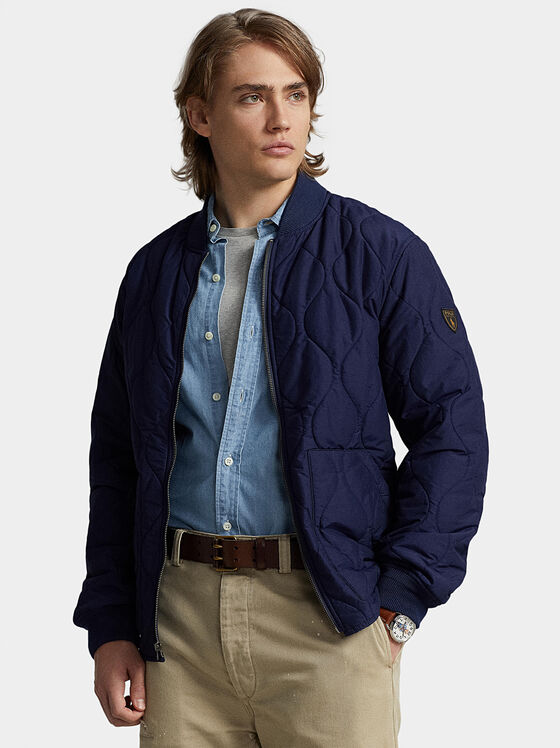 Blue bomber jacket - 1