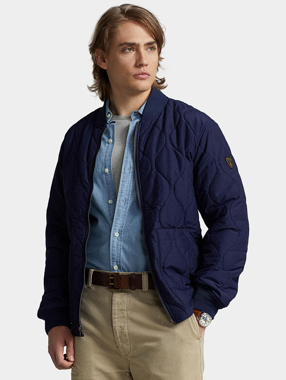 Blue bomber jacket - 1