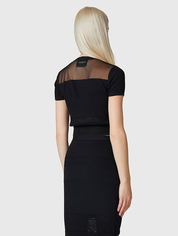 Knit top with transparent details - 2