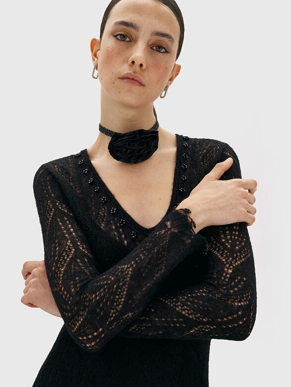 Black dress with long sleeves - 3