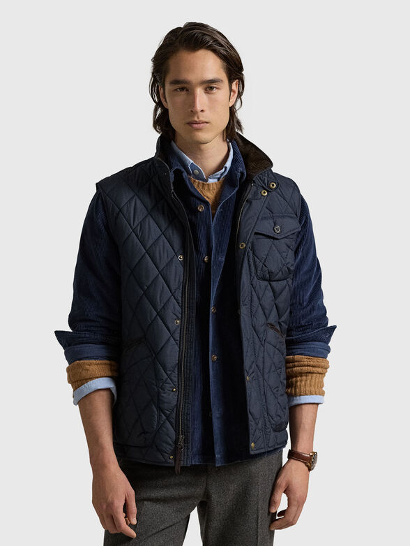 Quilted vest with pockets - 1