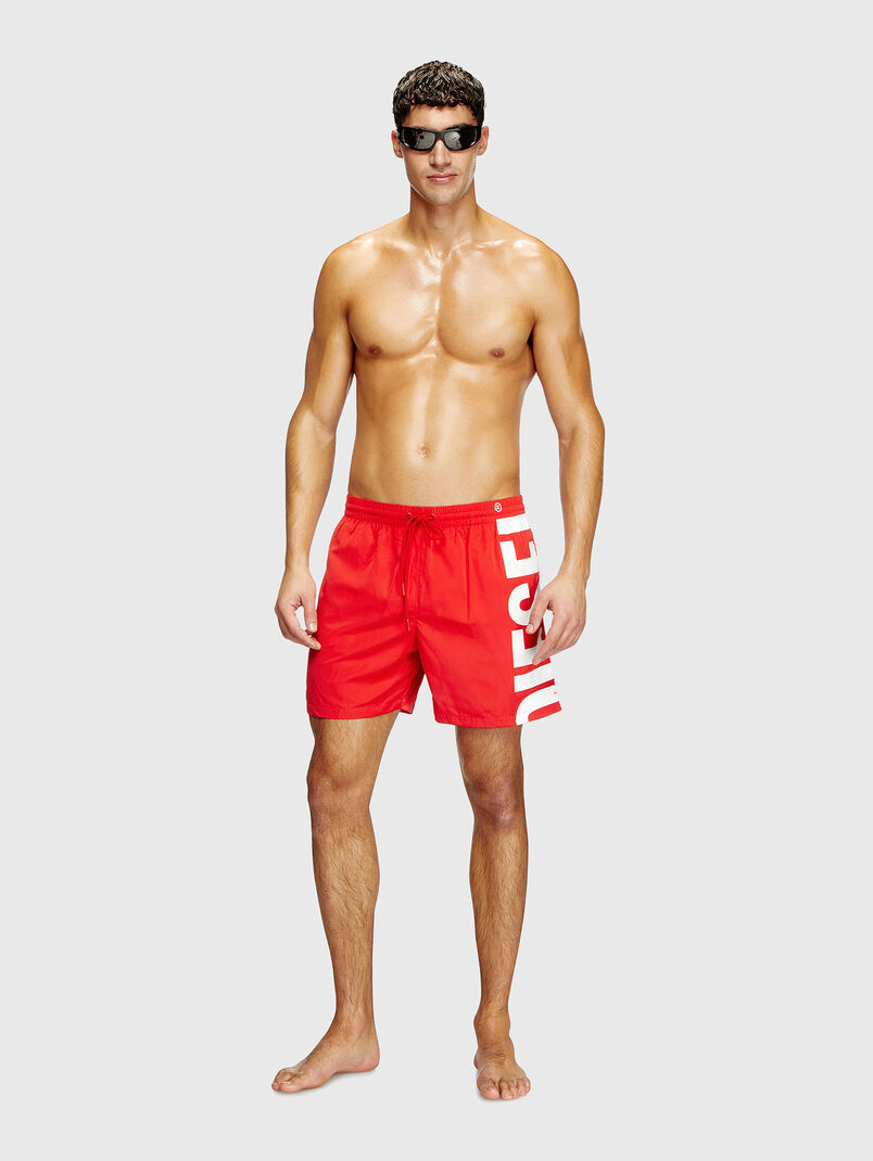 Beach shorts with logo accent - 3