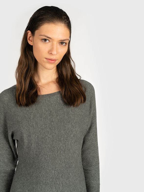 CELINE Knit dress with lace insert - 2