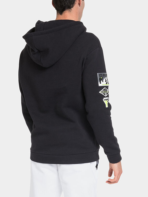 Hooded sweatshirt with neon laces - 2