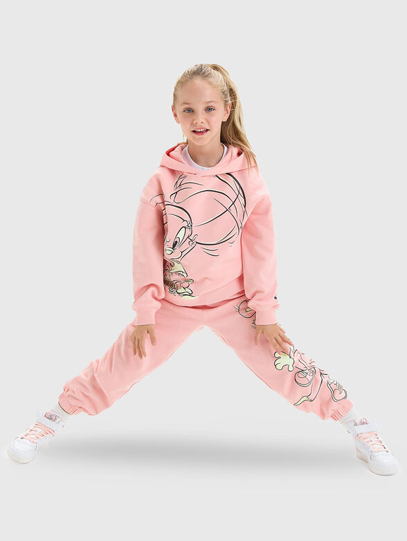 Black sweatshirt with print - 2