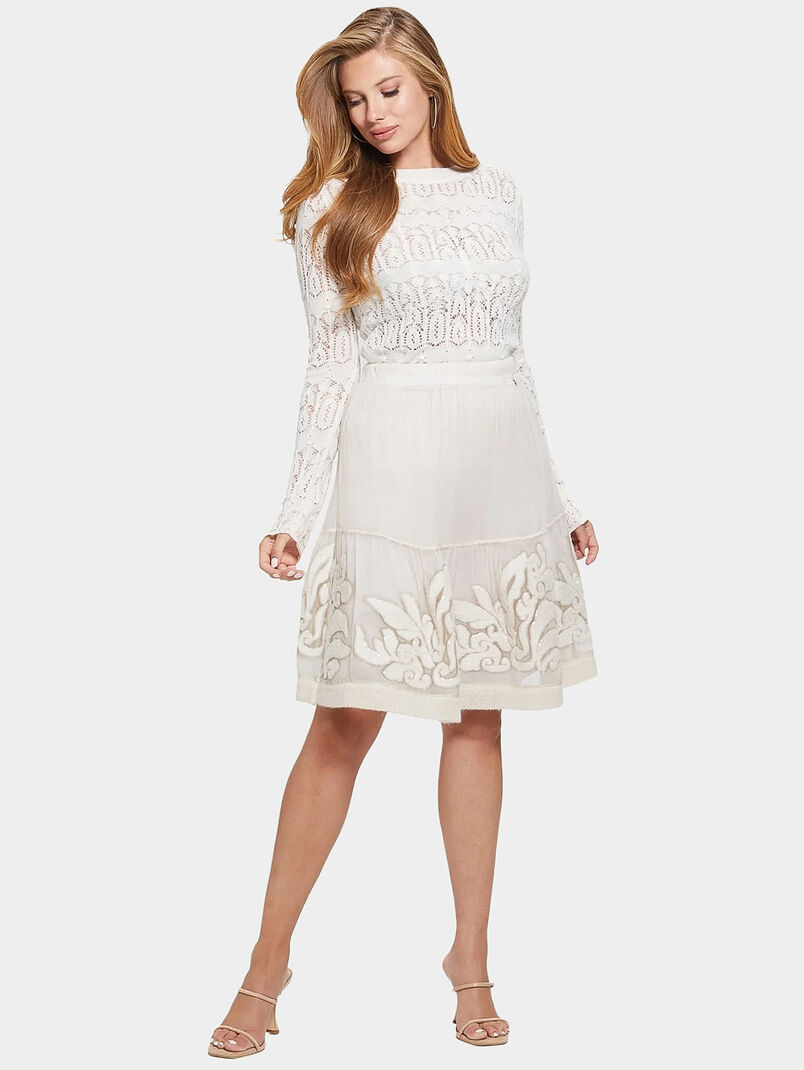 NATHALIE black sweater in macrame style - 3