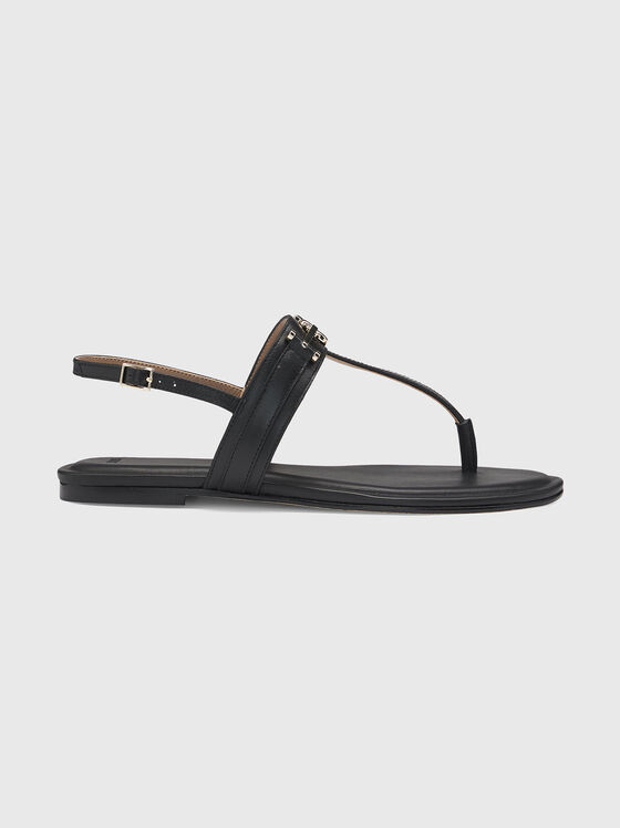 Sandals with accent logo - 1