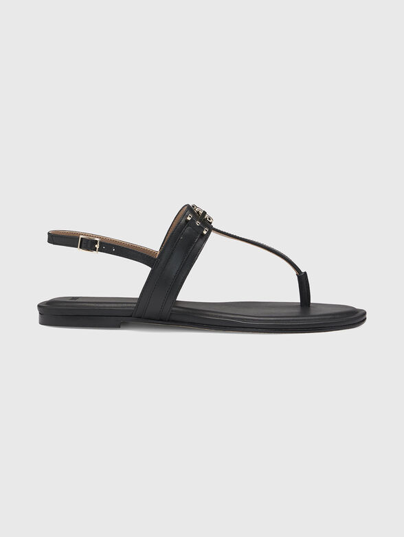 Sandals with accent logo - 1