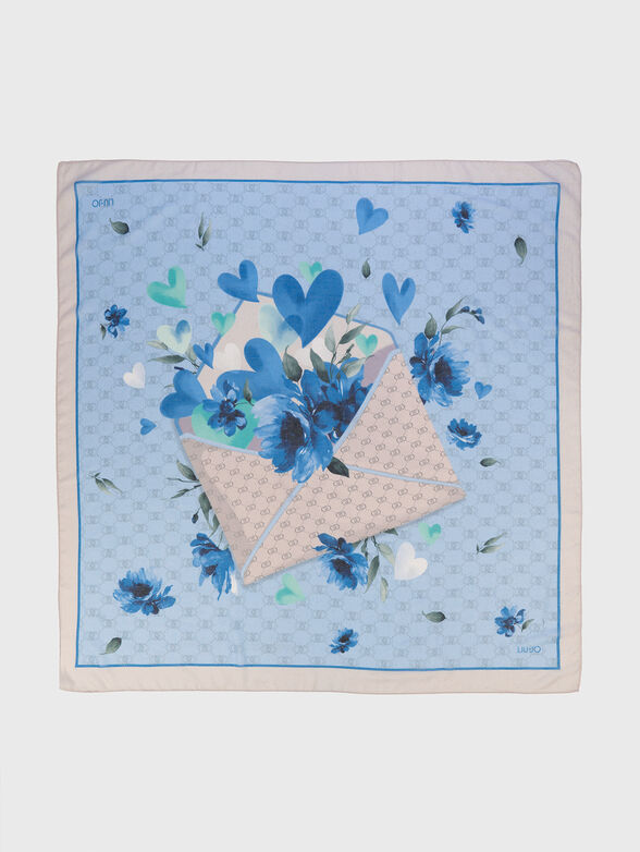 Logo print scarf - 2