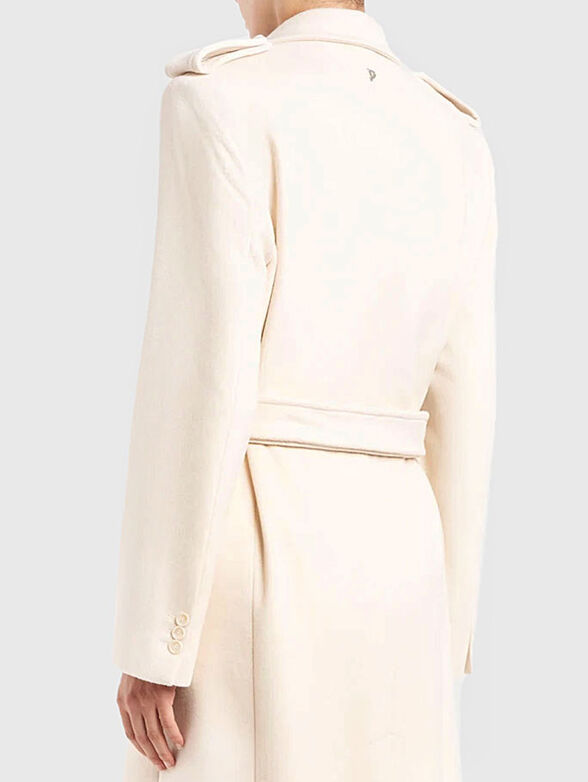 Wool and cashmere coat with belt - 4