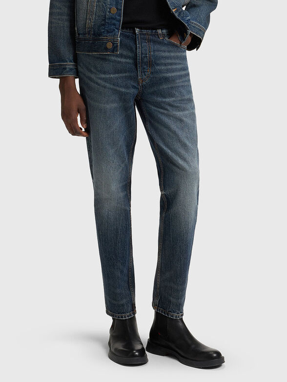 Slim jeans with worn effect - 1
