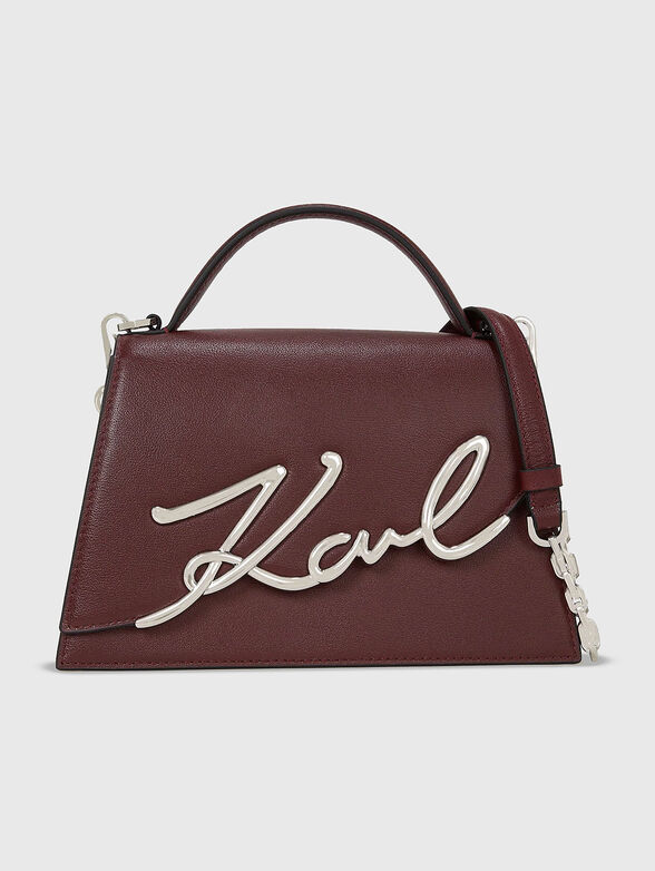 K/SIGNATURE leather crossbody bag - 1