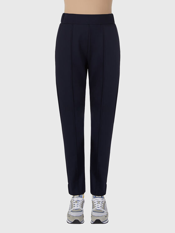 Slim trousers with accent embroidery - 1