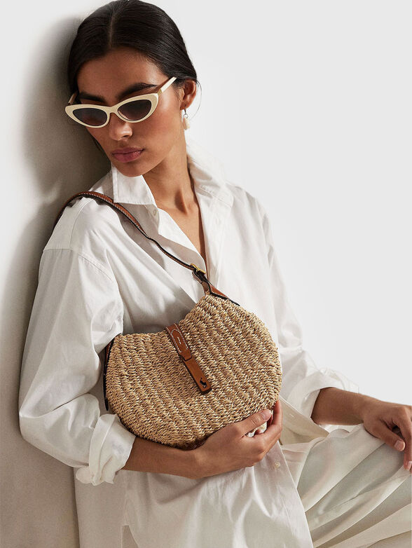 Raffia small shoulder bag - 2