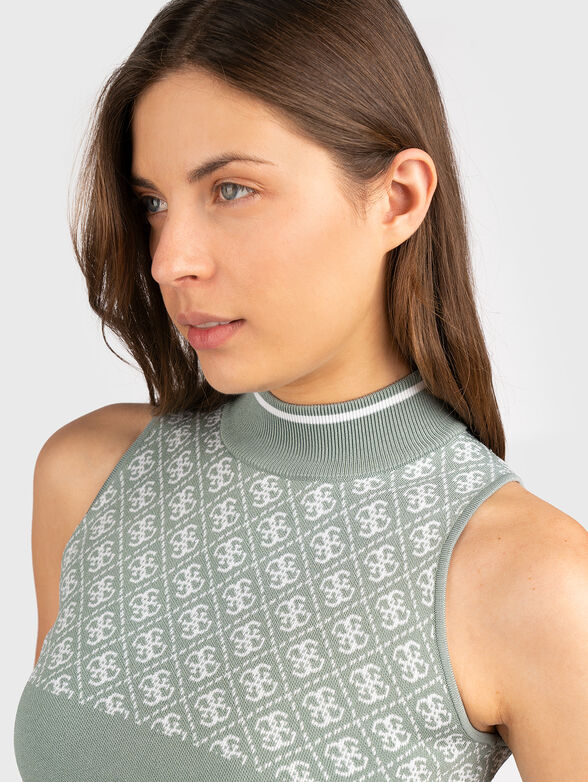 LISE top with monogram logo - 4