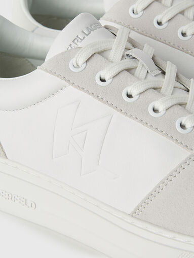 T/KAP M'GRAM leather sneakers with logo details - 4