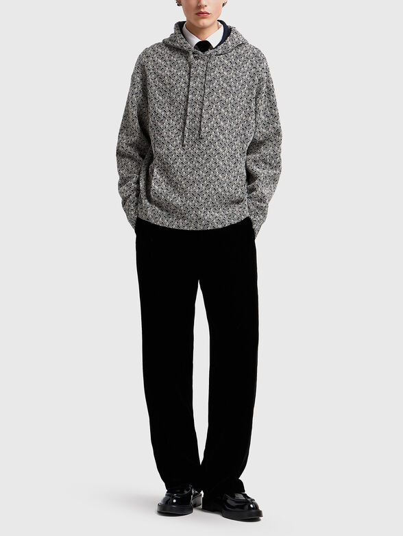 Black straight velvet trousers - 4