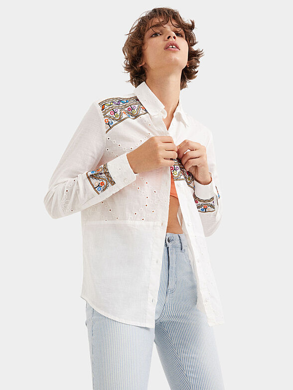 ESTAMBUL white shirt with embroidery - 4