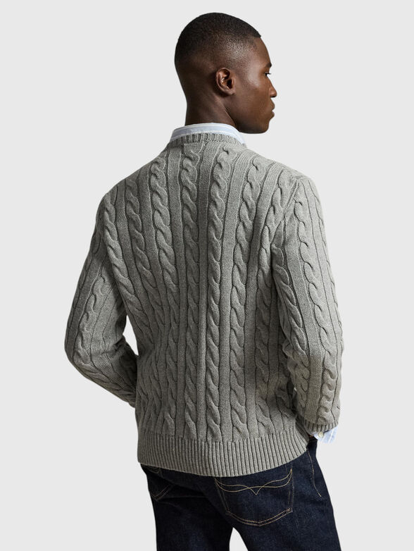 Fishbone-patterned sweater - 3