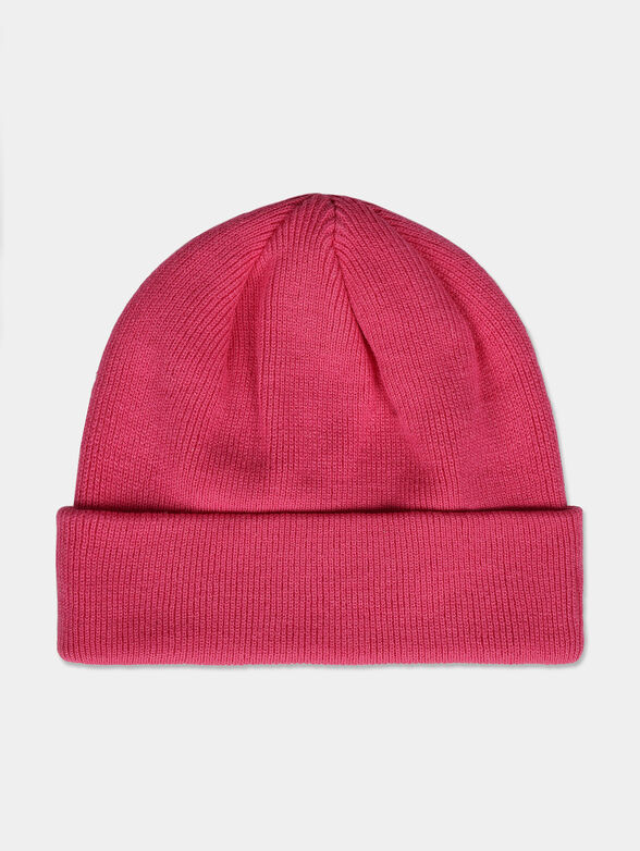 Black unisex beanie with logo embroidery - 2