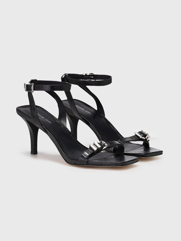 Leather heeled sandals - 2