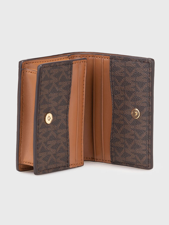 Wallet with logo print and gold details - 3