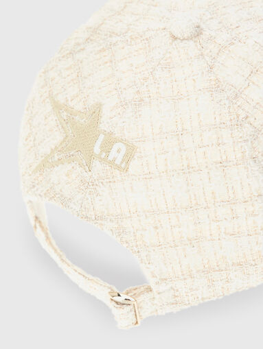 Bouclé hat with logo - 5