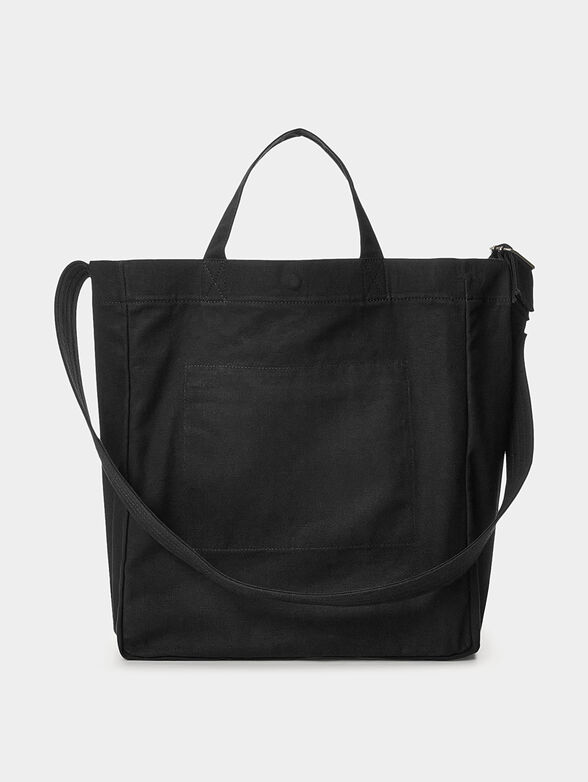 Black cotton tote bag - 2