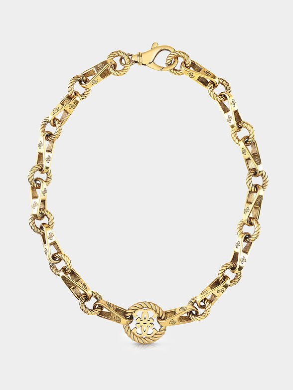 Necklace in golden color with 4G logo - 1